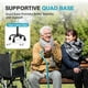 thumbnail image 2 of Bastón BeneCane Quad Cane ajustable con mango acolchado suave y desplazado para hombres y mujeres. Ligero y cómodo con patas de 4 puntas para mayor estabilidad (azul)., 2 of 5