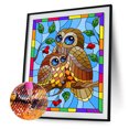 thumbnail image 2 of Diamond Drill Rainbow Owl 5D Kits de pintura de bricolaje Decoración de pared redonda completa (sz2217) Hugtrwg Para estrenar, 2 of 9