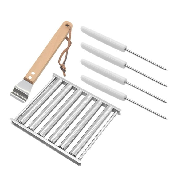 Minkissy Hot Dog Grill Roller in Multi for Outdoor Enthusiasts 1 Set