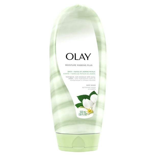Olay Moisture Ribbons Body Wash with Shea and Notes of Jasmine Petals