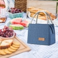 thumbnail image 4 of Ongmies Lunch Bag Clearance on Sale Meal Bag, Reusable Bag, Beach Cooler Bag, Lunch Bag Cooler Bag, Office School Picnic Beach Leakproof Lunch Box Kitchen Blue, 4 of 9