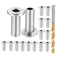 thumbnail image 1 of Stainless Steel Protector Sleeves for 1/8Inch Wire Rope Cable Railing, Cable Railing Kit for Wood Posts DIY Balustrade, 1 of 7