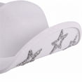 thumbnail image 6 of Jiibva Women Men Western Style Cowgirl Hat Wide Brim Rhinestone Star Western Hats for Wedding Carnival Rave Party Travel, 6 of 7