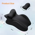 thumbnail image 5 of TOPCHANCES Lumbar Support Pillow, Memory Foam Back Support Cushion, Orthopaedic Bed Wedge Pillow with Removable Headrest, Ergonomic Backrests for Back, Neck, Lumbar & Legs (Black), 5 of 10