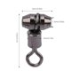 thumbnail image 3 of 20pcs Copper Enhanced Version American Swivel Hook Gear Connector Fishing EquipmentOval Medium, 3 of 4