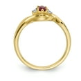thumbnail image 2 of 14K Yellow Gold Diamond & Ruby Ring Size 7, 2 of 7