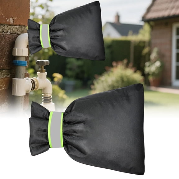 Reflective Reusable Winter Faucet Insulation Sock Outdoor Garden Hose Bib Thermal Cover Anti-Freeze Pipe Protector