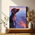 thumbnail image 6 of Chocolate Labrador Dog Canvas Print Wall Art for Coastal Beach Home Living Room Bedroom Office Decor, 6 of 8