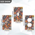 thumbnail image 7 of Yayeee Duplex Wall Plate 1-Gang 4.5"x2.7" Home Receptacle Light Switch Decorative Outlet Cover, Colorful Flowers, 7 of 7
