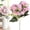 Pink, variant on YAZHPA Hydrangea Artificial Flower 1pcs Realistic Faux Silk Hydrangeas Fake Flowers Bouquets Arrangements Decor for Wedding Spring Mother's Day, Home Table Decorations, Sunset Pink Flower