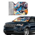 thumbnail image 4 of Windshield Sun Shade Foldable Car Front Window Sunshade For Car Suv Trucks Vans - Best Heat Shield Blocker Visor Cover Blocks Uv Rays And Keeps Your Vehicle Cool-Small, 4 of 5