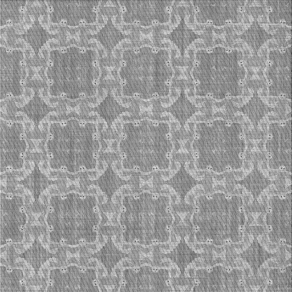 Ahgly Company Indoor Square Patterned Gray Cloud Gray Area Rugs, 7' Square