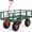 Green & Orange, variant on Riedhoff Steel Garden Cart with 10" Wheels, Heavy Duty, 500 ibs Capacity, Green & Orange