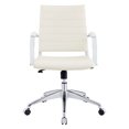 thumbnail image 2 of Modway Jive Mid Back Office Chair, Adjustable from 17.5 to 20 Inches, White, 2 of 10