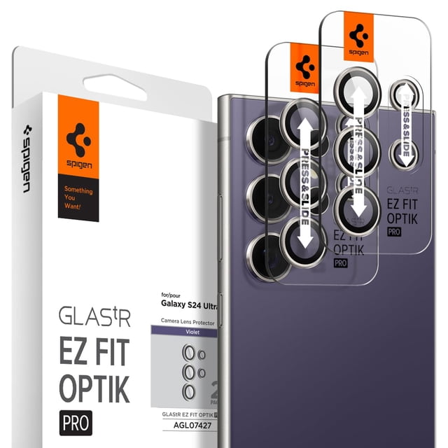 Protector de lente para cámara Spigen GlasTR EZ Fit Pro Galaxy S24