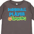 thumbnail image 4 of Inktastic Dodgeball player in training Boys or Girls Long Sleeve Toddler T-Shirt, 4 of 5