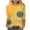 Yellow Plus Size Blouse for Women_g, variant on CYMMPU Tie Dye 3/4 Sleeve Fall Fashion Shirts Spring Tops Loose Fit Tunic Tops Boho Blouses for Women Dressy Casual Crew Neck Ombre T-Shirts S