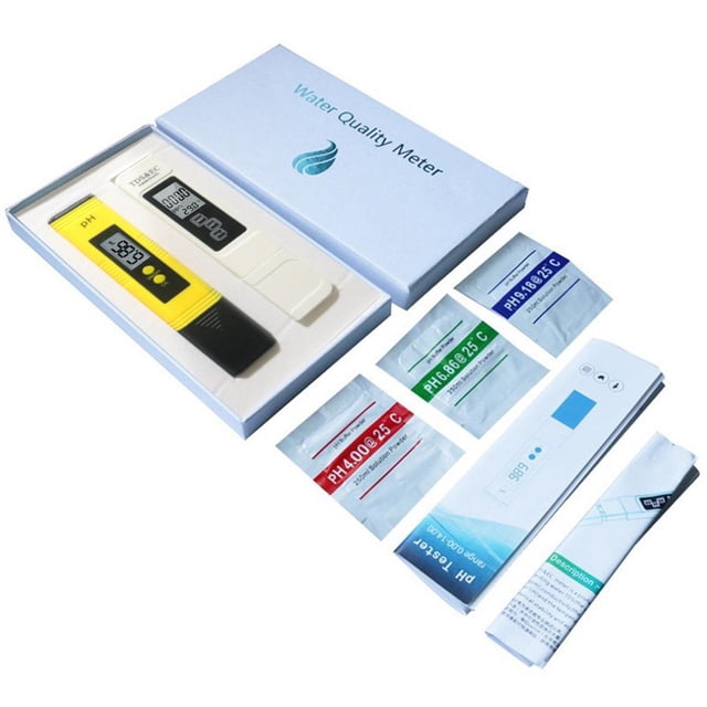 Feltree Digital PH Meter PH Water Test Kit for Home Pen Type Water Quality Tester with Leather Cover