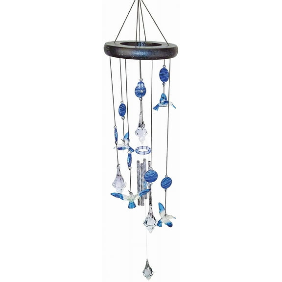 Spoontiques 10500 Hummingbird Wind Chime, Orange