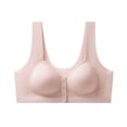 thumbnail image 1 of Front Closure Bra for Everyday Comfort Seamless Wireless Supportive Full Coverage T-Shirt Bra with Soft Padding and Underwire, 1 of 2