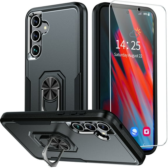 ANTSHARE for Samsung Galaxy A35 5G Case with [1*Tempered Glass Screen Protector][10FT Military Fully Body Shockproof]360 Rotatable Stand,Compatible with Samsung A35 5G