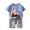 White D, variant on Summer Outfit Sets for Kids Clothes,Girls Outfit Sets,Summer Thin Round Neck Short Sleeved Set Home Clothes Two-piece Set Cute Printed T-shirt+shorts