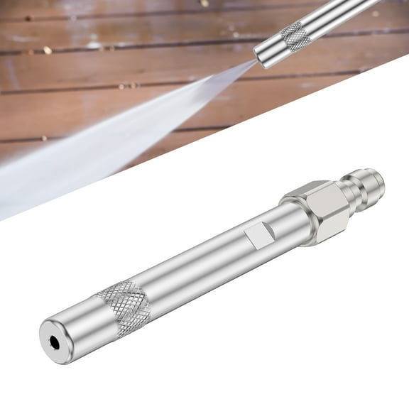 Long Range Pressure Washer Nozzle Stainless Steel Pressure Washer Tip with 1/4inch Quick Connect for Commercial Home Cleaning