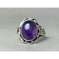 thumbnail image 5 of Heaven Crafts Genuine Amethyst Ring 925 Sterling silver Bohomian Jewelry Promise Ring For Her, 5 of 6