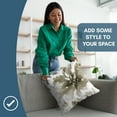 thumbnail image 4 of Americanflat 20"x20" Floral Throw Pillow with Premium Polyester - Sepia, 4 of 8