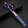 thumbnail image 5 of Juego de tijeras de peluquería profesionales de 15 cm (6 pulgadas), tijeras de barbero de acero inoxidable 440C, color negro., 5 of 5