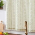 thumbnail image 6 of Widening Linen Tier Curtain Bohemian Cafe Curtain Rod Pocket 1 Panel, 6 of 12