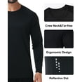 thumbnail image 3 of Taigaofy Men's Long Sleeve Shirt Rash Guard Swim Shirt UPF 50+ UV Protection Quick Dry Lightweight Running Athletic Swim Black XL, 3 of 7