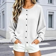 thumbnail image 4 of Enjoytime Womens Cardigan Crew Neck Button Down Long Sleeve Cardigans Sweater Fall Winter Cozy Casual Work Knit Jacket, 4 of 8
