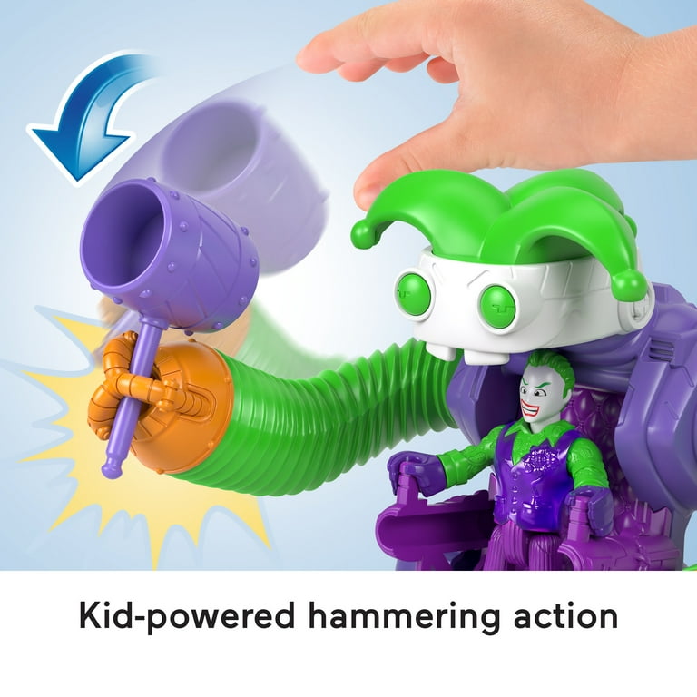 Imaginext DC Super Friends Joker Battling Robot Toy, 3-Piece