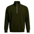 thumbnail image 5 of Handshe Men's Pullover Sweatshirt, Solid Color, Mock Neck Long Sleeve for Casual Wear and Daily Use, 5 of 5