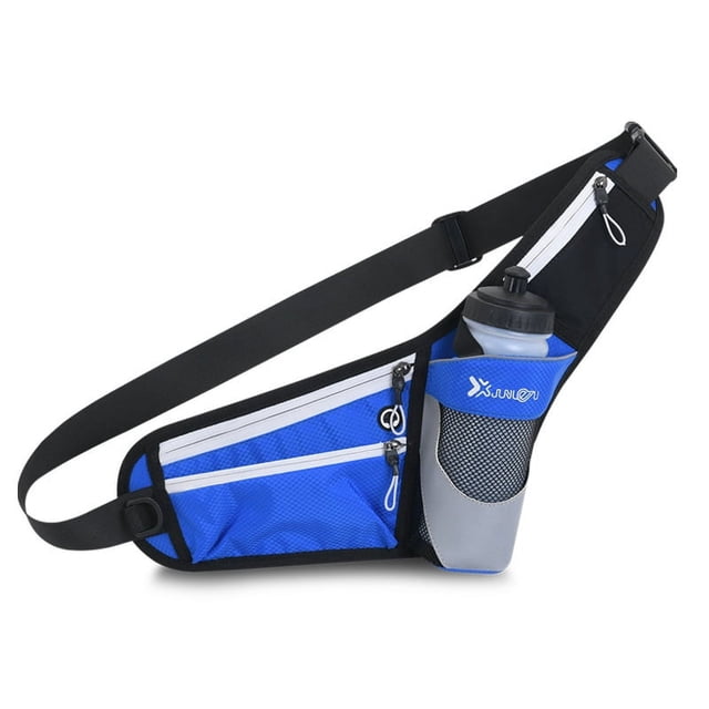 Riñonera para deportes al aire libre, impermeable, moderna, para mujer, con cinturón, reflectante, duradera, para hombre, bandolera de viaje, azul