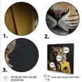 thumbnail image 3 of Designart "Lion in a Yellow Suit I" Animals Framed Wall Art Decor - Modern Yellow Lion Fashion Hallway Framed Wall Art Decor, 3 of 6