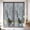 Grey, variant on Privacy Window Film, Grey Ombre Marble Static Cling Stained Glass Window Film, UV Sun Blocking Heat Control Stickers, Non-Adhesive Laser Windows Tint 17.7"x39.3" Gray Marble Crack Abstract Modern