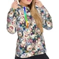thumbnail image 4 of KLL Colorful Flowers for Womens Pullover Hoodie with Pocket Hooded Long Sleeve Shirts Sweatshirt for Women-X-Large, 4 of 7
