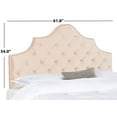 thumbnail image 3 of SAFAVIEH Arebelle Rustic Glam Tufted Headboard with Nail Heads, Queen, Blush Pink, 3 of 4