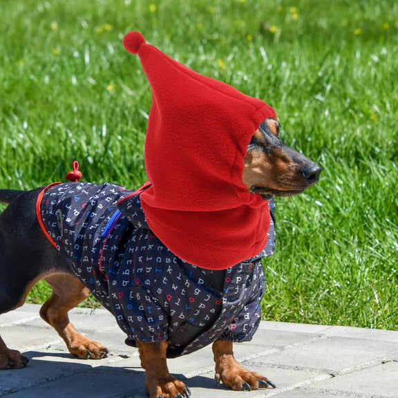 Supvox Small Dog Hats with Dog Ear Warmer Design for Christmas and Winter Hiking 1Pack