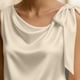 thumbnail image 3 of Tops Casuales sin Mangas para las Mujeres Elegante Satén Encaje Blusa, Tanque de Verano de Color Sólido para el Uso Diario, 3 of 7