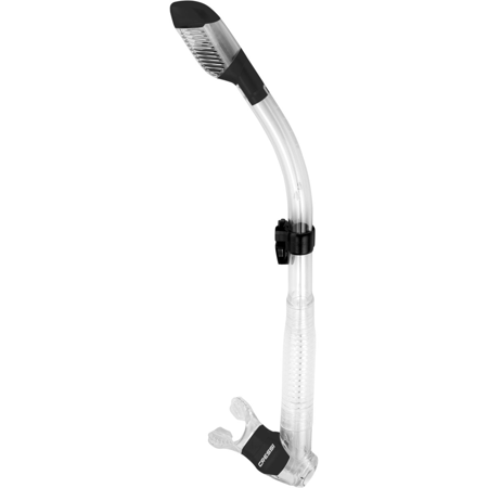UPC: 0843607038706 | Cressi Supernova Dry Snorkel (Clear/Black)