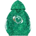thumbnail image 4 of Football Sweatshirts For Women Sequin Rugby Print Graphic Long Sleeve Oversize Pullover Hoodie Fall 2025, 4 of 5