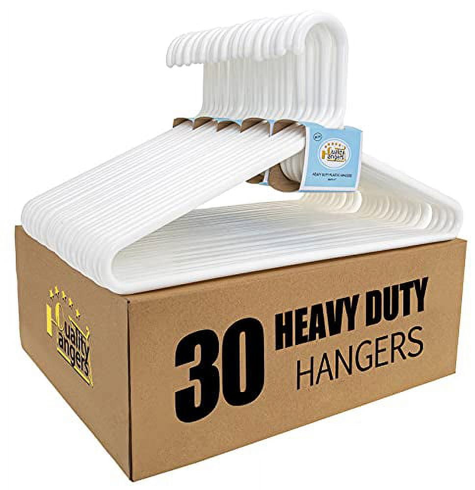 Plastic Hangers 100 Pack Blue - Clothes Hangers - Makes The Perfect Coat Hanger and General Space Saving Clothes Hangers for Closet - Percheros