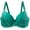 C135/Green, variant on XIYON Womens Bras Women Lace Shaping Cup Adjustable Shoulder Strap Large Size Underwire Bra Classic
