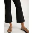 thumbnail image 4 of Scoop Women's Ultimate Cropped High Waisted Flare Trouser Suit Pants, 26’’ Inseam, Sizes 0-18, 4 of 5