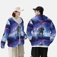 thumbnail image 6 of Kll Astronauts Start Running Print Men'S Women’s Upf 50+ Sun Protection Outdoor Hoodie Jacket Long Sleeve Fishing Hiking Performance Shirt- Small, 6 of 8