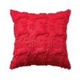 thumbnail image 1 of Funda de cojín navideño Fundas de almohada para árbol de Navidad Fundas de cojín de felpa suave con cierre de cremallera oculto Decoración de invierno para el hogar, 1 of 7