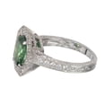thumbnail image 5 of HeartsAndYou 2ct Natural Emerald & Diamond Engagement Ring Halo Milgrain 14k SOLID White Gold, 5 of 9